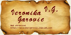 Veronika Garović vizit kartica